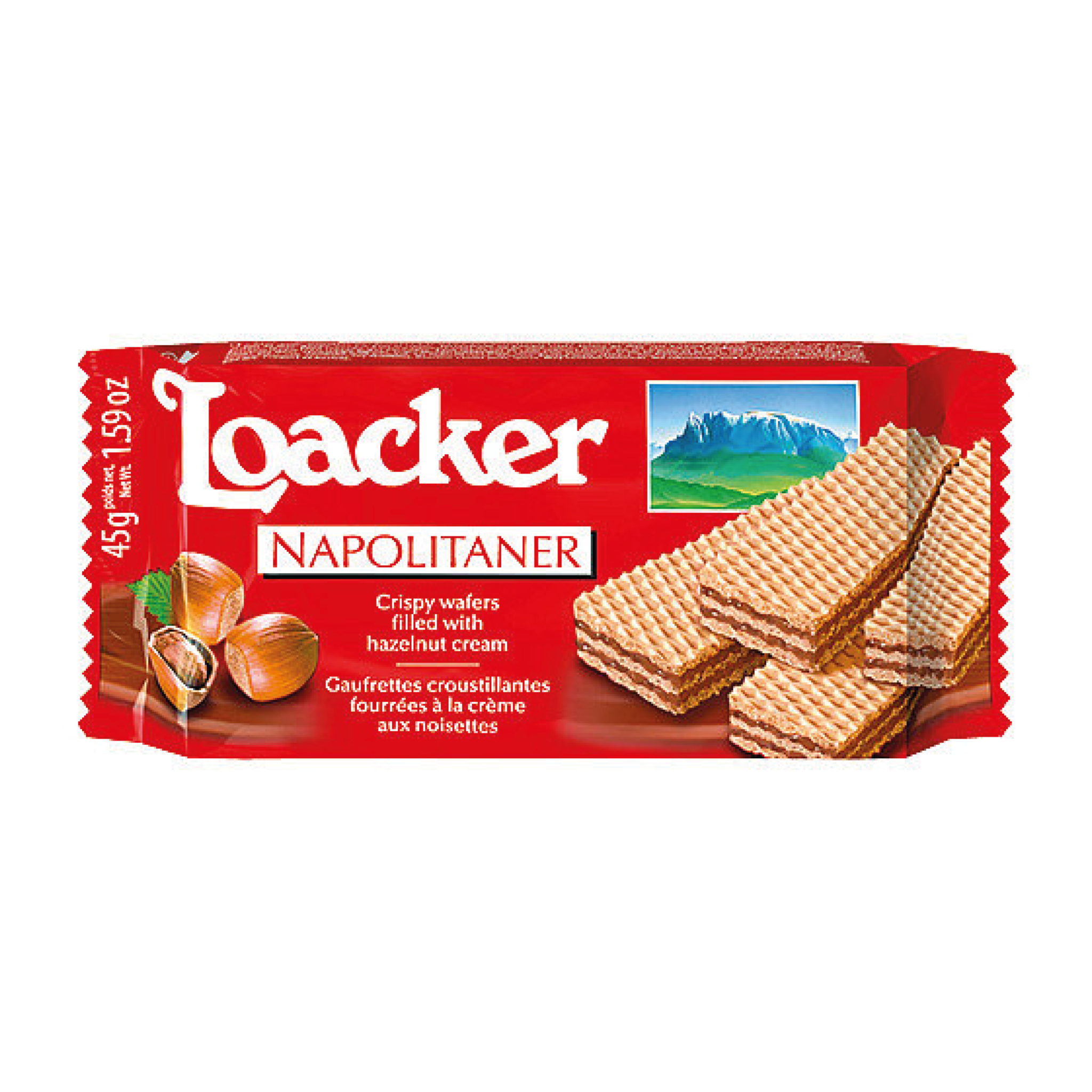Loacker wafer hazelnut 175 gr Loacker wafer hazelnut 175 gr